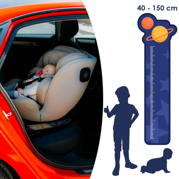 Scaun auto iSize 40-150 cm Coccolle Nova Moonlit grey+Coccolle protectie bancheta auto mica [13]