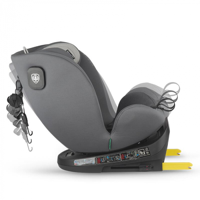 Scaun auto iSize 40-150 cm Coccolle Nova Moonlit grey+Coccolle protectie bancheta auto mica [10]