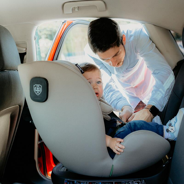 Scaun auto iSize 40-150 cm Coccolle Nova Moonlit grey+Coccolle protectie bancheta auto mica [16]