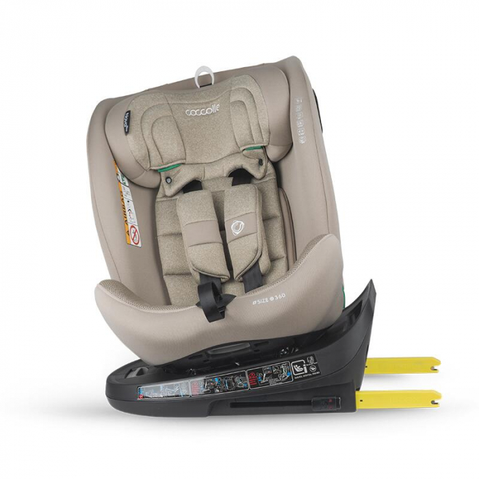 Scaun auto iSize 40-150 cm Coccolle Nova Sand beige+Coccolle protectie bancheta auto mica [9]
