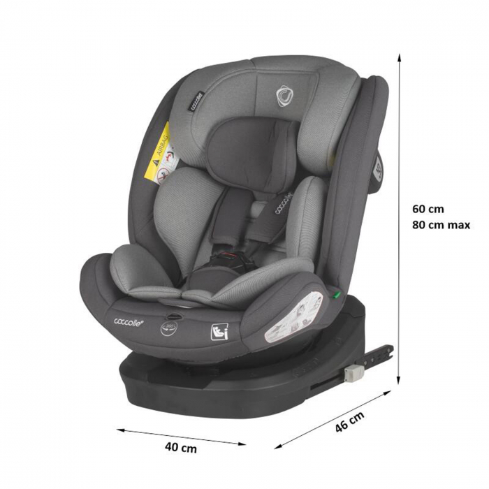 Scaun auto iSize 40-150 cm COCCOLLE Nyota Diamond black [5]