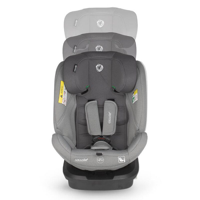 Scaun auto iSize 40-150 cm Coccolle Nyota Moonlit grey+Coccolle Parasolar auto cu ventuze [11]
