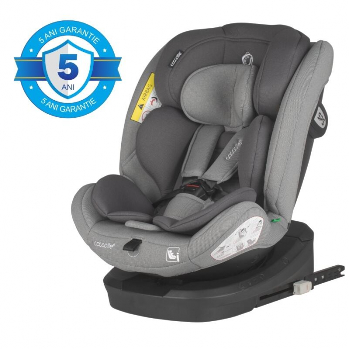 Scaun auto iSize 40-150 cm Coccolle Nyota Moonlit grey+Coccolle Parasolar auto cu ventuze [2]