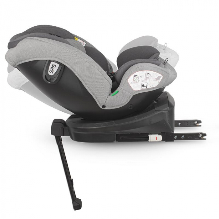 Scaun auto iSize 40-150 cm Coccolle Sidra Moonlit grey+Coccolle protectie bancheta auto mica [10]