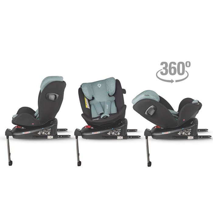 Scaun auto iSize 40-150 cm Coccolle Vigo Emerald green+Coccolle Parasolar auto cu ventuze [2]