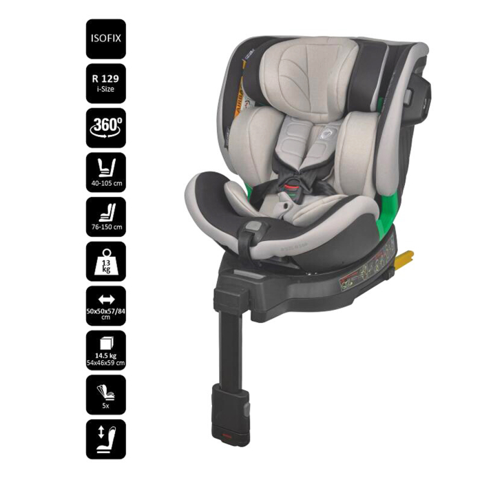 Scaun auto premium iSize COCCOLLE Mago 40-150 cm [4]