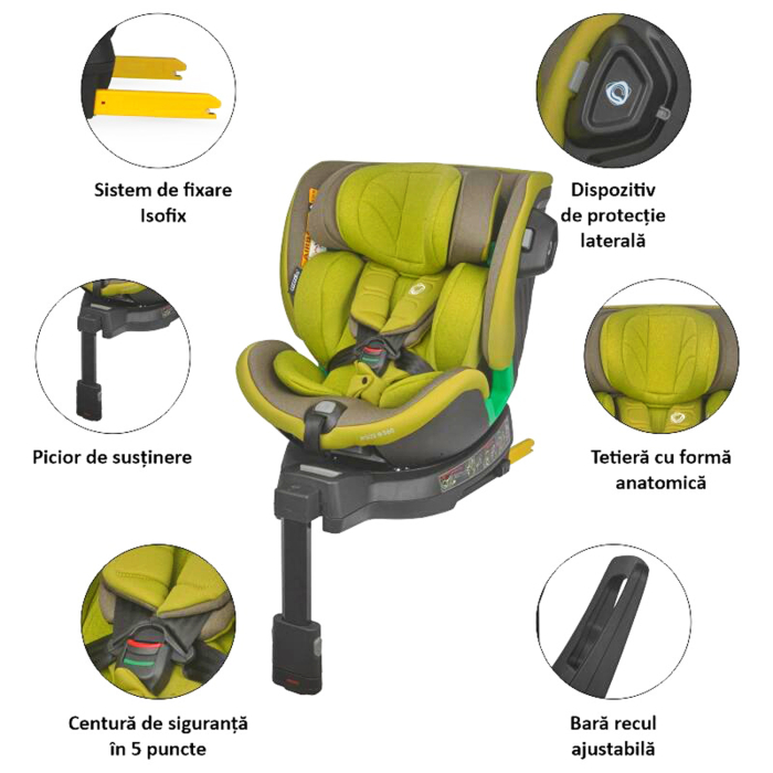 Scaun auto premium iSize COCCOLLE Mago 40-150 cm [8]