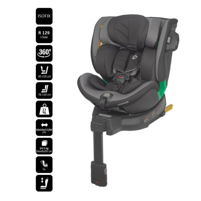 Scaun auto premium iSize COCCOLLE Mago 40-150 cm [4]