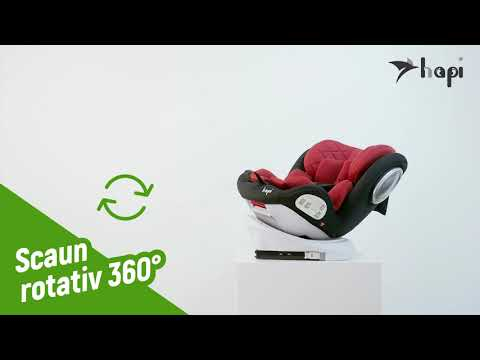 Scaun Auto Rotativ 360 Cu Isofix Si Centura Hapi Ozy Albastru [2]