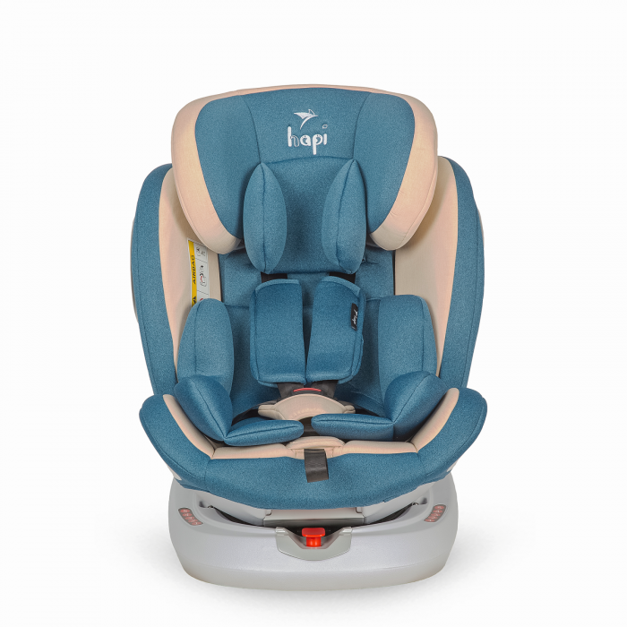 Scaun Auto Rotativ 360 Cu Isofix Si Centura Hapi Ozy Albastru [5]