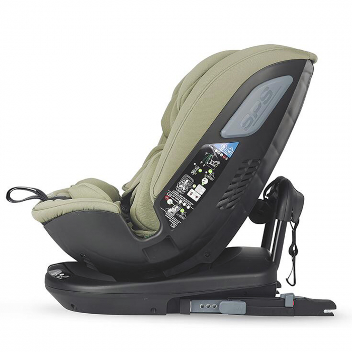 Scaun auto rotativ iSize COCCOLLE Velsa Moss green [6]