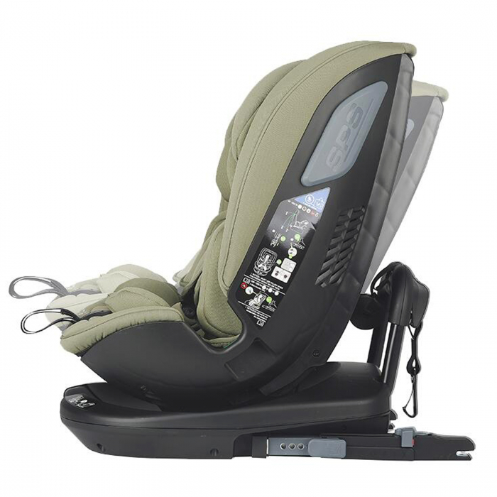 Scaun auto rotativ iSize COCCOLLE Velsa Moss green [7]