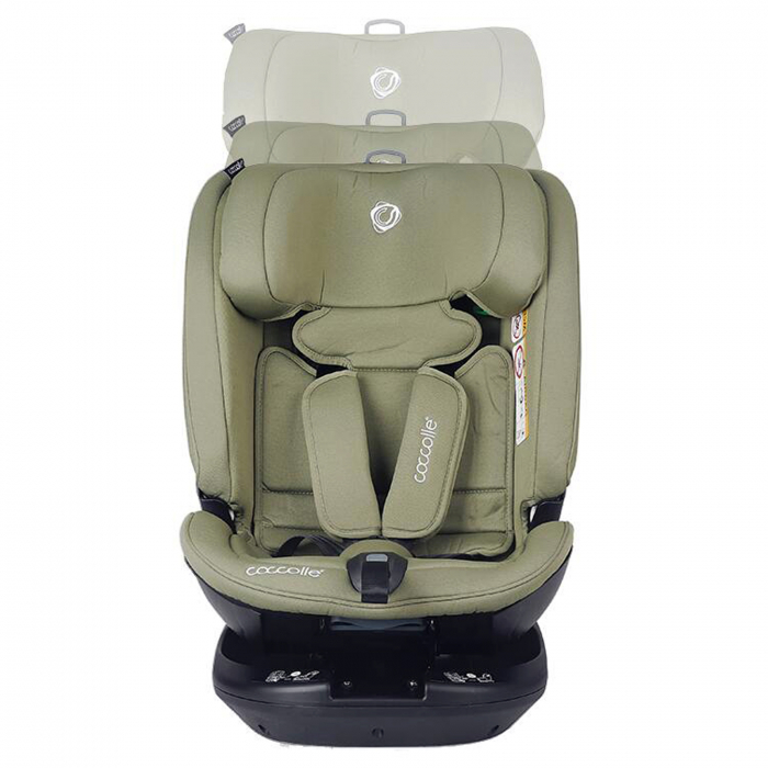 Scaun auto rotativ iSize COCCOLLE Velsa Moss green [13]