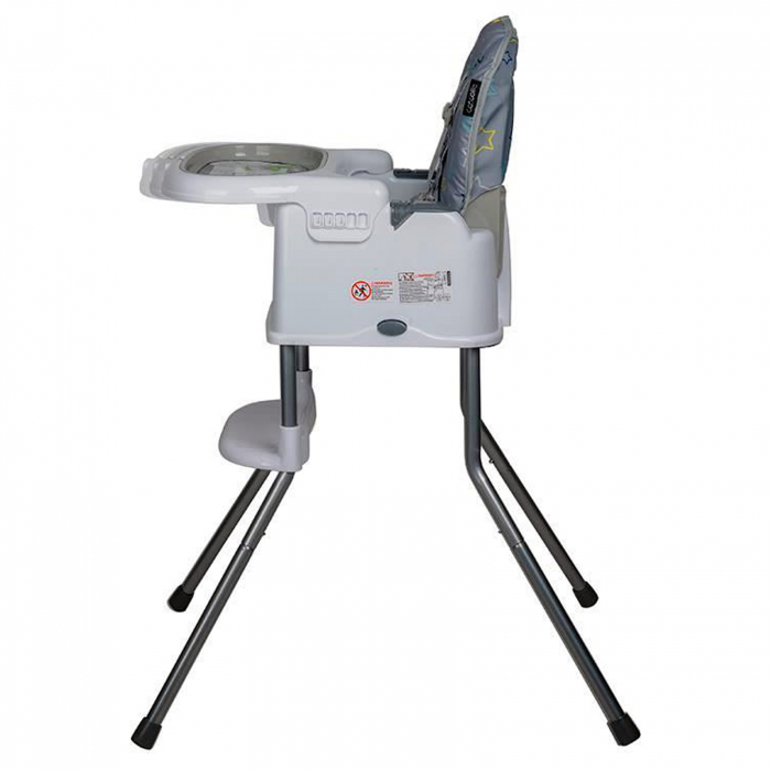 Scaun de luat masa multifunctional 3in1 COCCOLLE Ziti Grey Stars [4]