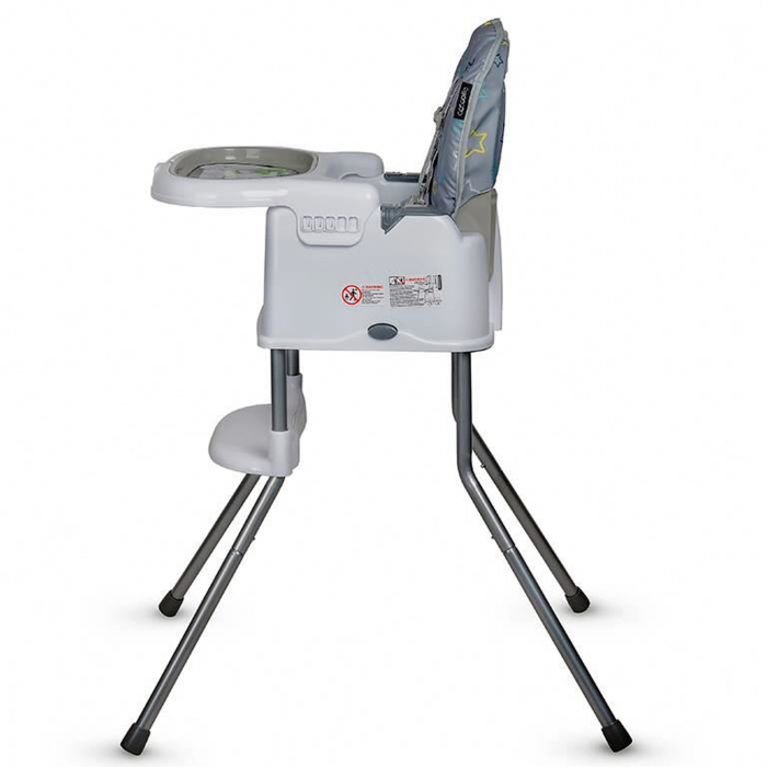 Scaun de luat masa multifunctional 3in1 COCCOLLE Ziti Grey Stars [8]