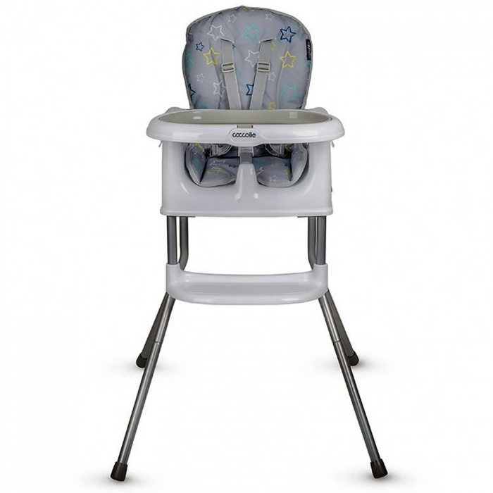 Scaun de luat masa multifunctional 3in1 COCCOLLE Ziti Grey Stars [2]