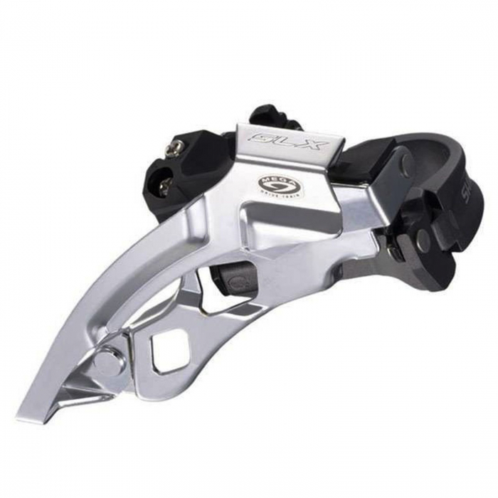 Schimbator fata SHIMANO SLX FD-M660-10, tragere dubla, compatibil transmisii 2x10 viteze, argintiu [2]