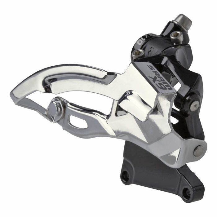 Schimbator fata SRAM X.9, tragere sus, compatibil transmisii 3x10 viteze, argintiu [1]