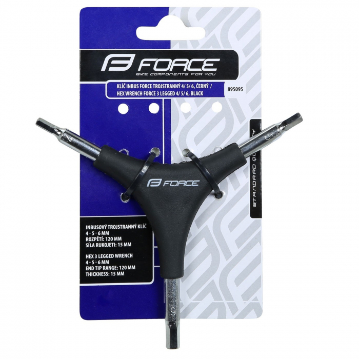 Set imbus FORCE 3  4/5/6 mm negru [2]