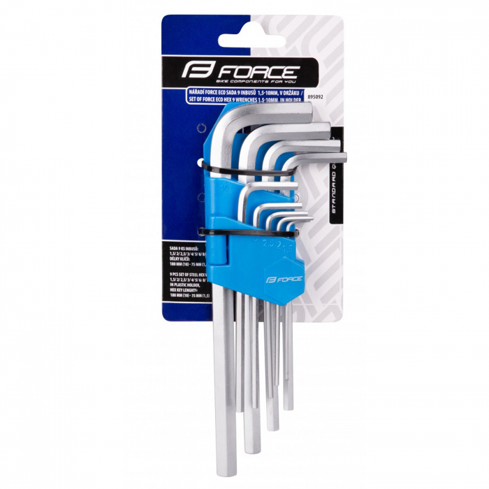 Set inbusuri FORCE Eco 9 inch 1.5-10 mm cu suport [3]