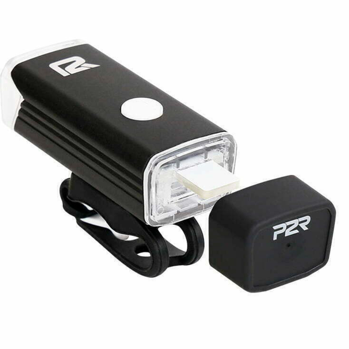 Set lumini bicicleta P2R Nition 10C, incarcare USB, acumulator Li-Pol, negru [2]