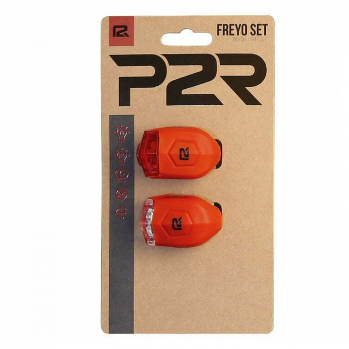 Set lumini fata-spate P2R Freyo, rosu [2]