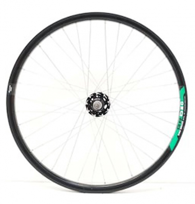 Roata fata 24" BR Components, aluminiu dubla, profil frane disc, 36H, negru [1]