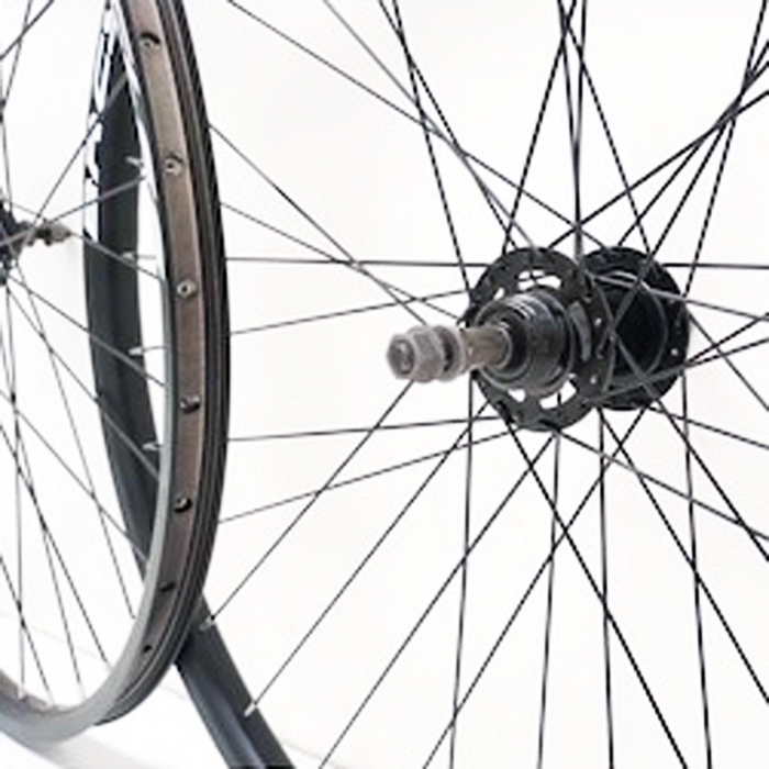 Set roti 29" BR Components, aluminiu duble, profil frane disc, 36H, negru [3]