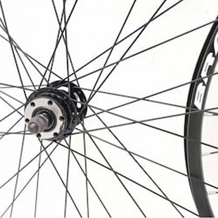 Set roti 29" BR Components, aluminiu duble, profil frane disc, 36H, negru [4]