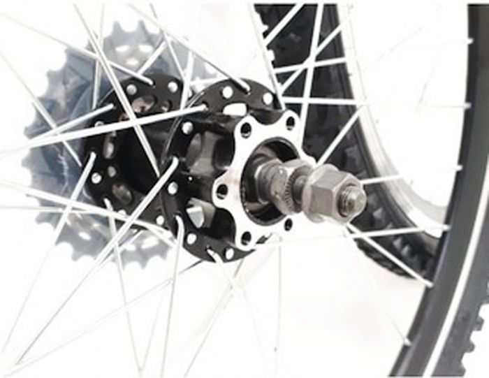 Set roti complete 26" BR Components, aluminiu duble, profil frane V-Brake, 36H, negru [5]