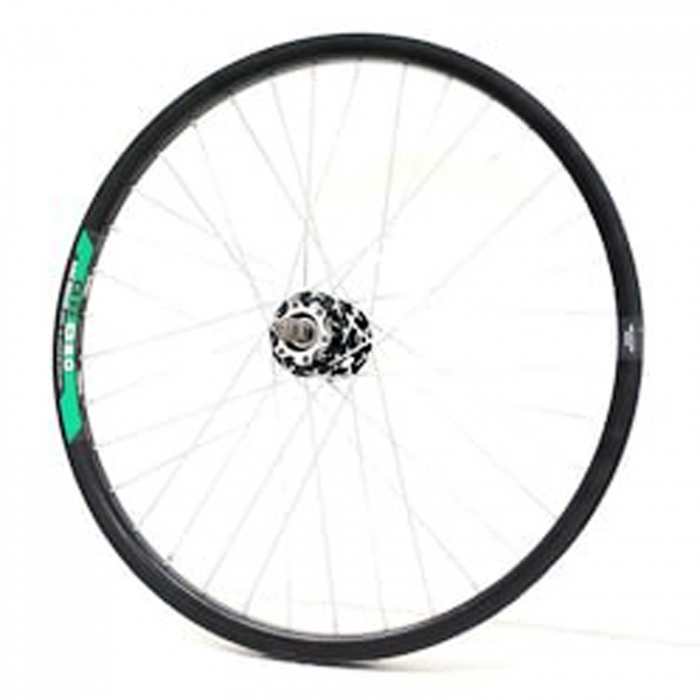 Set roti 26" BR Components, aluminiu duble, profil frane disc, 36H, negru [2]