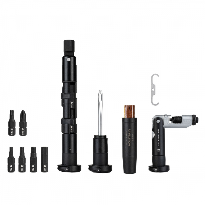 Set scule compacte TOPEAK Plug'n Tool Mountain Pro TT2619, negru [2]