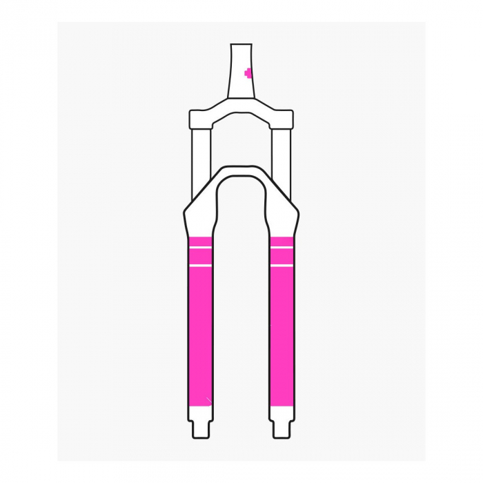 Set stickere protectie furca Muc-Off Fork Protection Kit Clear Gloss [4]