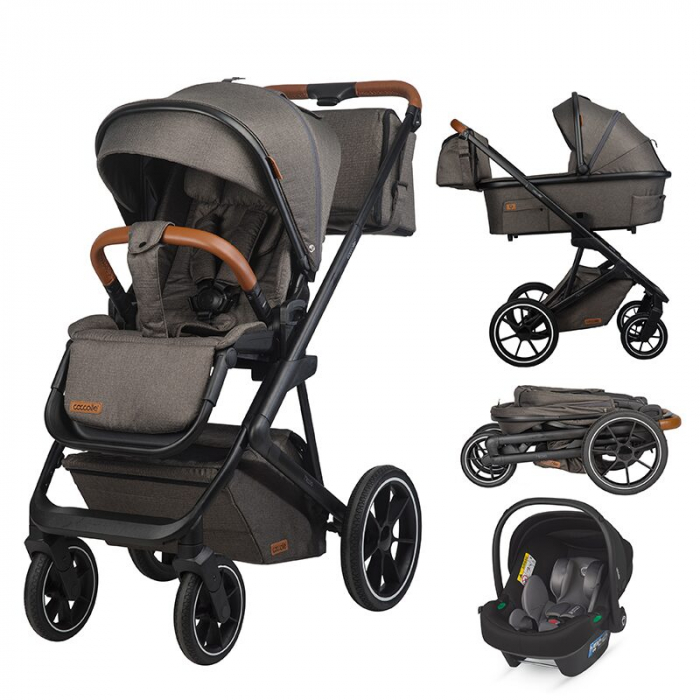 Sistem modular 3in1 Coccolle Nessia Anthracite + Scoica auto Coccolle Knox Anthracite [1]