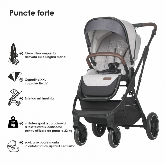 Sistem modular 3in1 COCCOLLE Silene Lunar rock [15]