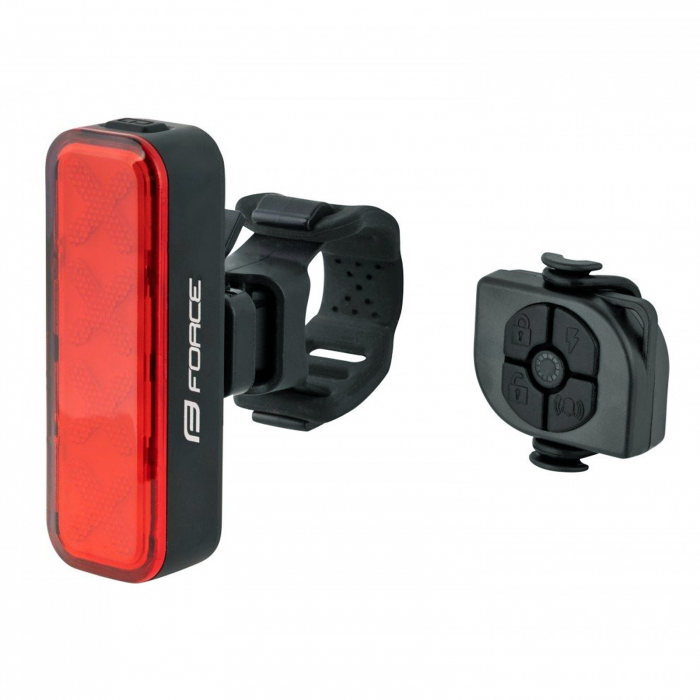 Stop spate FORCE Alarm 300 Lumeni, LED USB, cu senzor si alarma [1]