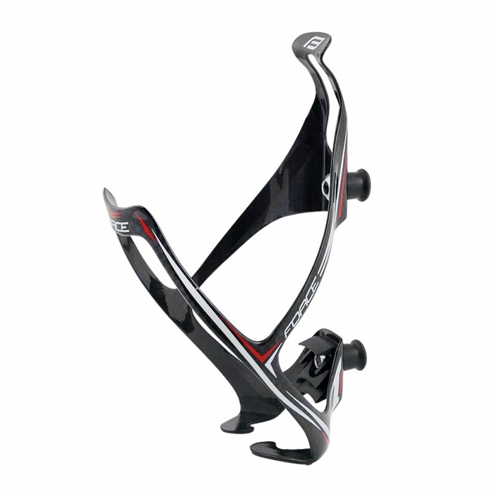 Suport bidon FORCE Carbon 18 grame, negru/alb [1]