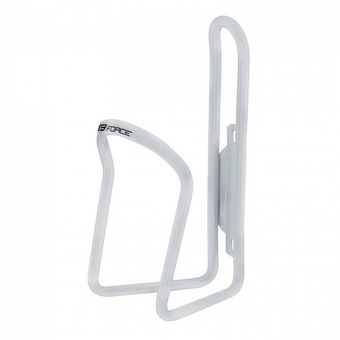 Suport bidon FORCE Klas, aluminiu, alb [1]