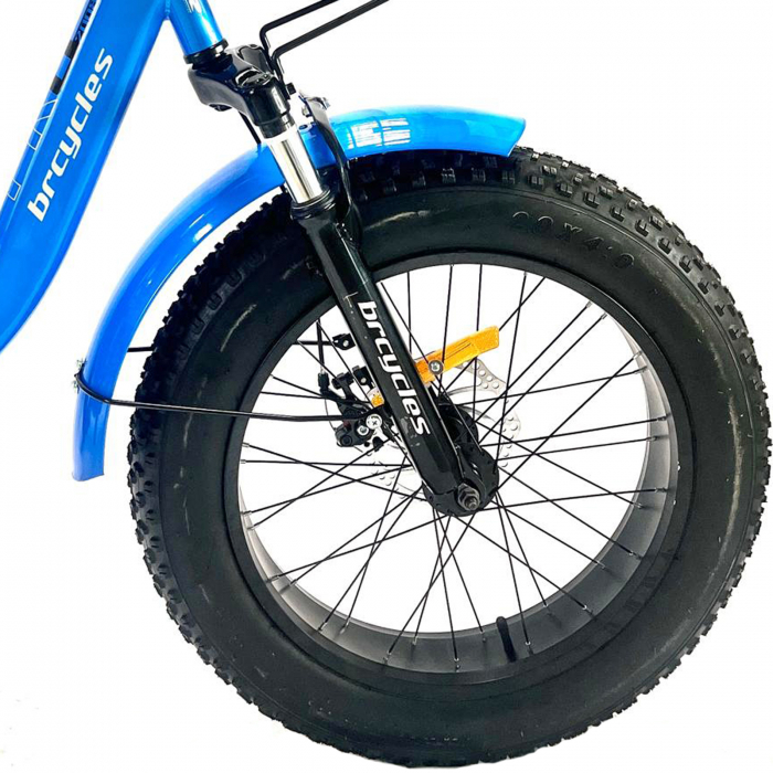 Tricicleta adulti 20" BR Cycles Pro2008, cadru otel 15", frane disc, 6 viteze, albastru [2]