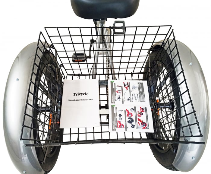 Tricicleta adulti 24" BR CYCLES Pro2008-FB, cadru otel 16", manete revoshift, frane disc, 7 viteze [17]