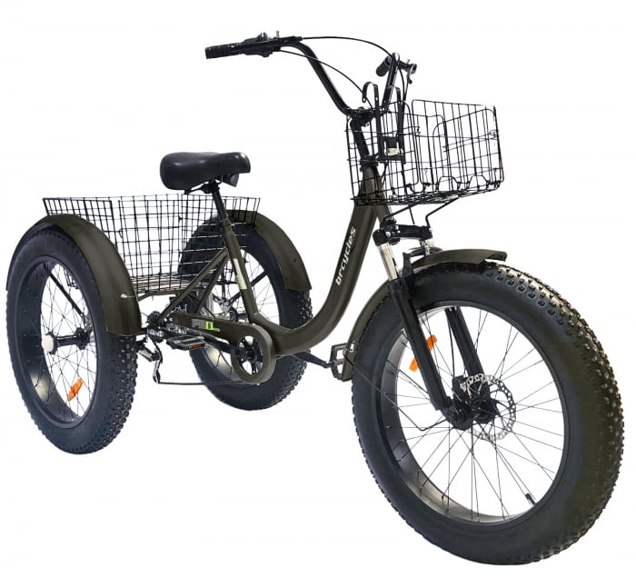 Tricicleta adulti 24" BR CYCLES Pro2008-FB, cadru otel 16", manete revoshift, frane disc, 7 viteze [2]