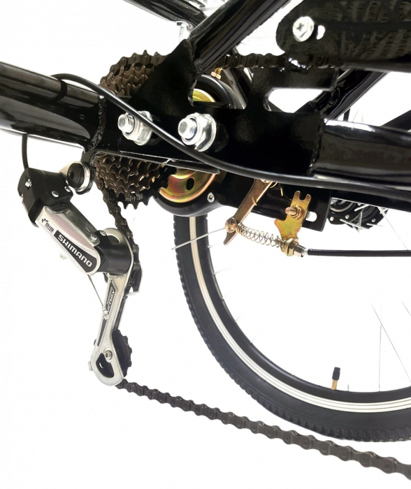 Tricicleta adulti 24" BR CYCLES Pro2008-VB, cadru otel 16", frane V-Brake/tambur, 7 viteze [15]