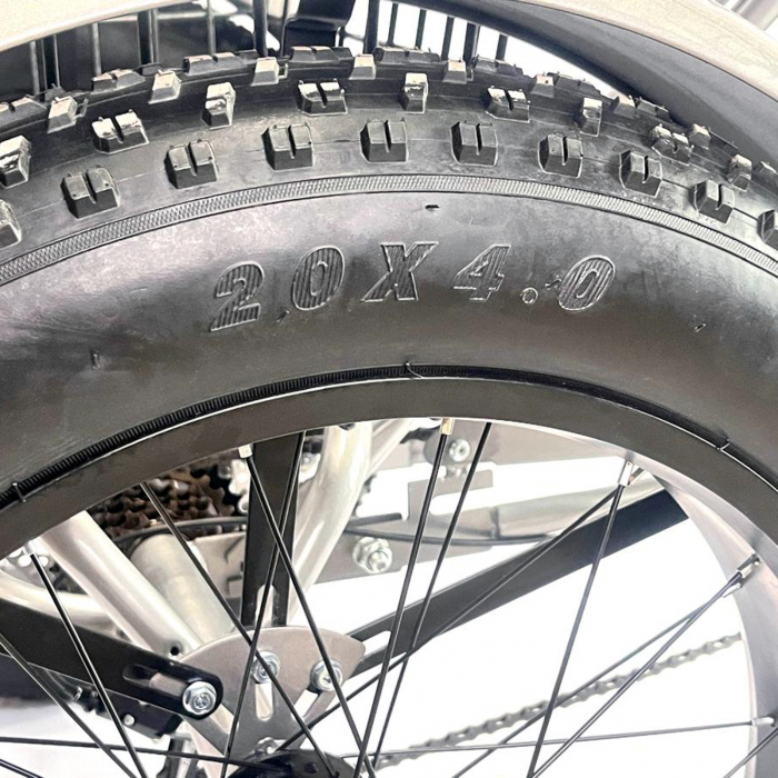 Tricicleta adulti 20" BR Cycles Pro2008, cadru otel 15", frane disc, 6 viteze, alb [12]