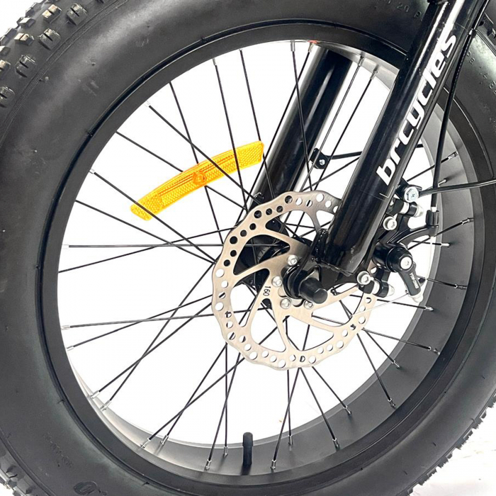 Tricicleta adulti 20" BR Cycles Pro2008, cadru otel 15", frane disc, 6 viteze, alb [4]