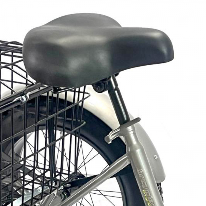 Tricicleta adulti 20" BR Cycles Pro2008, cadru otel 15", frane disc, 6 viteze, alb [13]