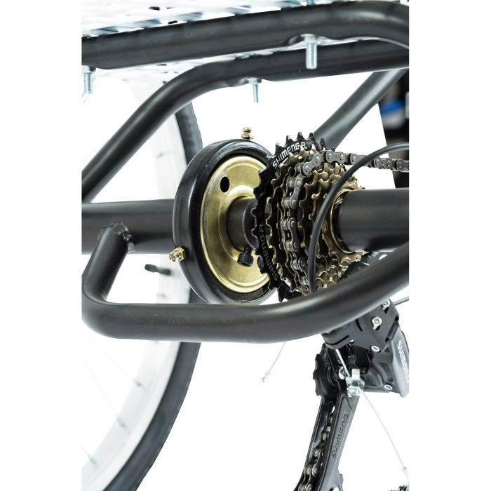 Tricicleta adulti 24" VELORS Senior 24390B, cadru otel 16", frane V-Brake/tambur, 7 viteze [8]