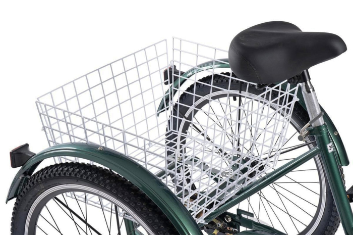 Tricicleta adulti 24" VELORS Senior 24618A, cadru otel 16", frane V-Brake/tambur, 7 viteze [8]