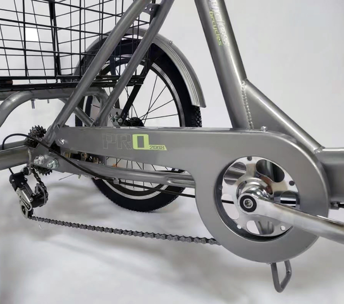 Tricicleta adulti pliabila 20" BR Cycles Pro2008-T002, cadru aluminiu 16", frane V-Brake/tambur, 7 viteze [5]