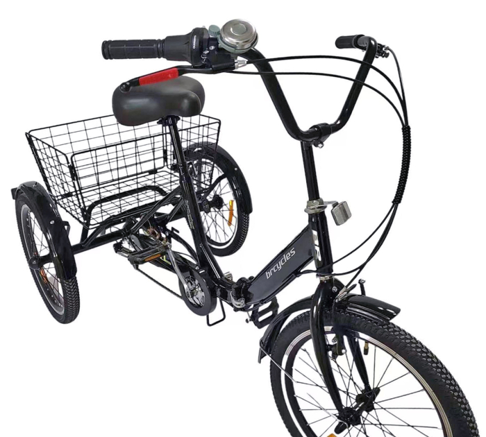 Tricicleta adulti pliabila 20" BR Cycles Pro2008-T002, cadru aluminiu 16", frane V-Brake/tambur, 7 viteze [2]