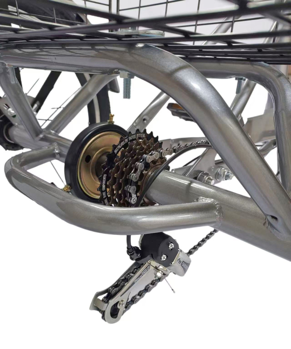 Tricicleta adulti pliabila 20" BR Cycles Pro2008-T002, cadru aluminiu 16", frane V-Brake/tambur, 7 viteze [7]